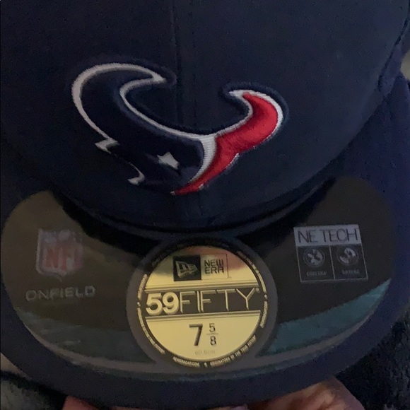 New Era Other - Navy blue New era HOUSTON TEXANS fitted cap 7 5/8
